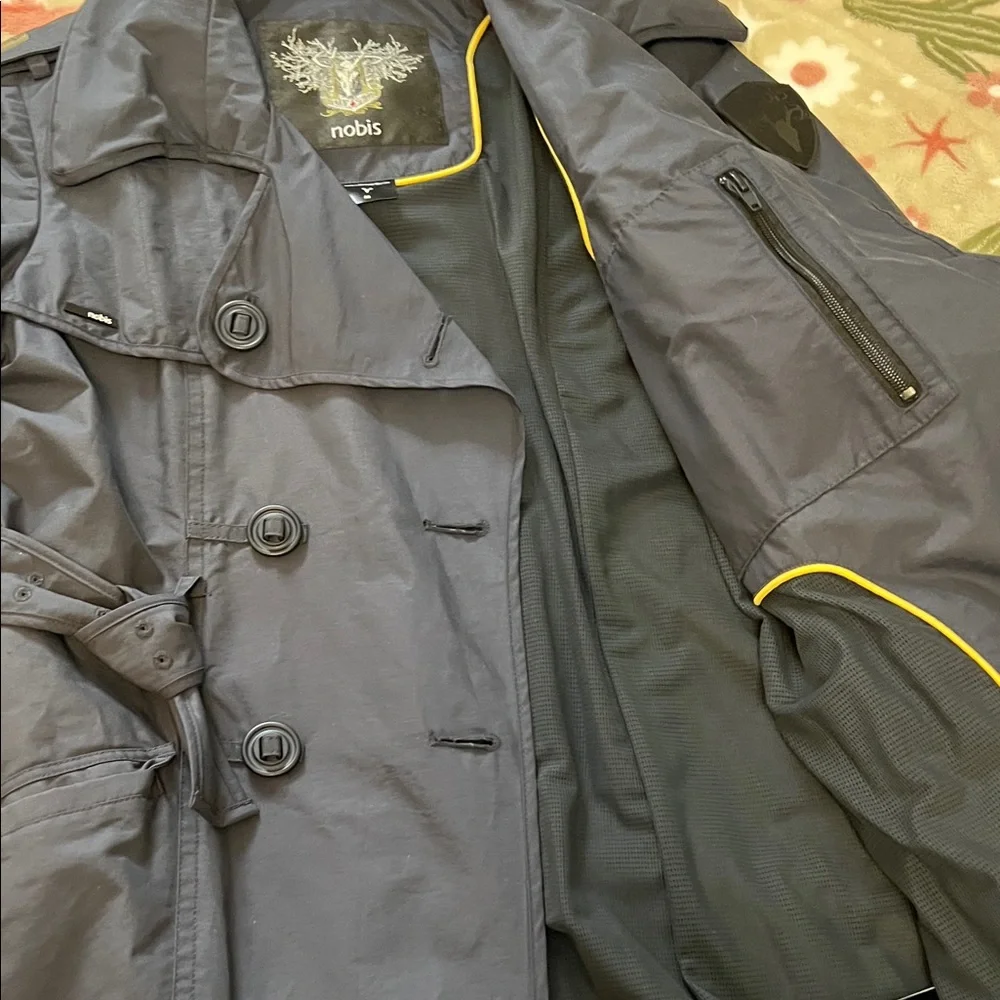 Women's Navy Trench Coat - Picture 6 of 11